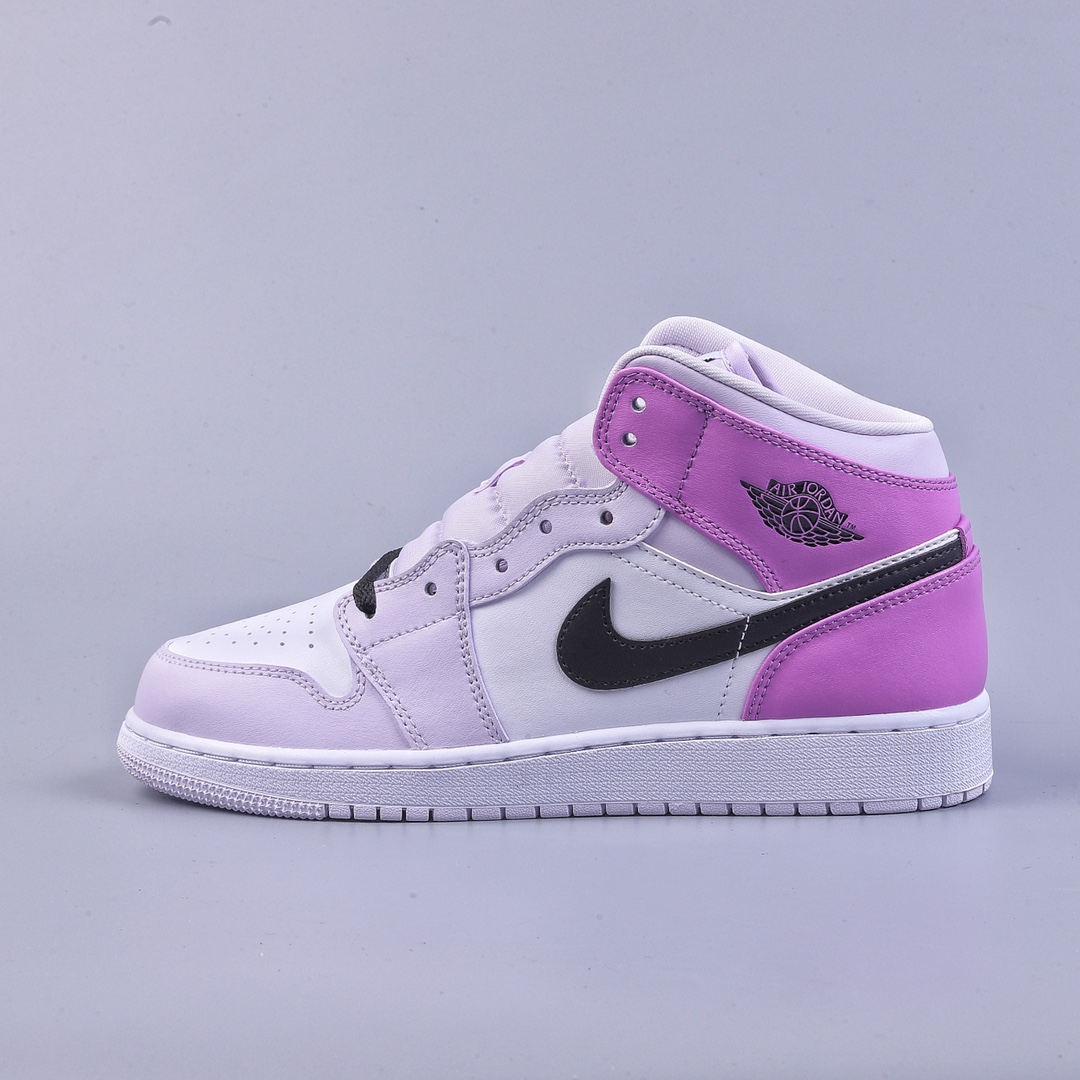 DT版Air Jordan 1 Mid白粉紫DQ8423-501