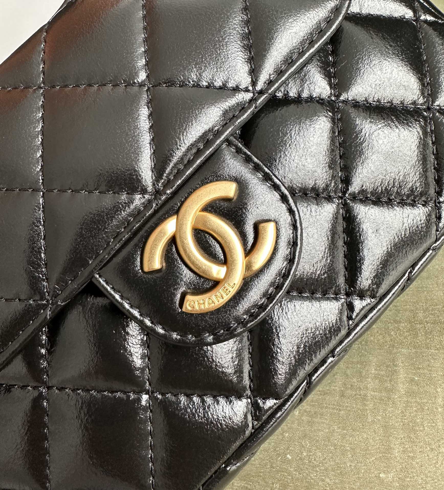 特级白金版Chanel2023早春度假系列中比较受关注的一款包包 🔆油蜡皮稳坐单肩包的天花板 泛着光泽的油蜡皮 6