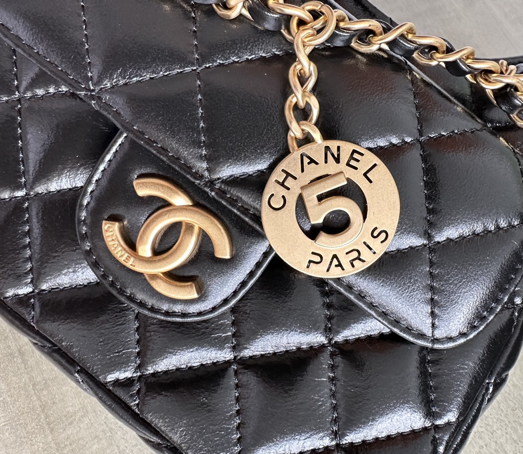 特级白金版Chanel2023早春度假系列中比较受关注的一款包包 🔆油蜡皮稳坐单肩包的天花板 泛着光泽的油蜡皮 5