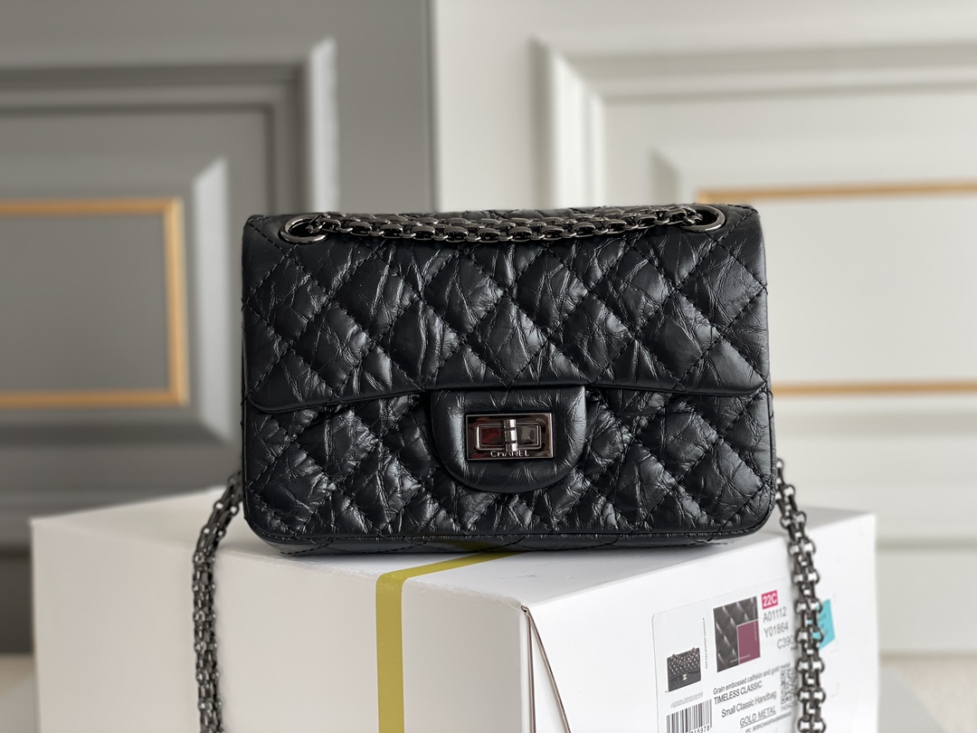 🌼芯片▪️白金版 正品级 包装如图全新到货‼️ 𝟐.𝟓𝟓 𝑠𝑜 𝑏𝑙𝑎𝑐𝑘复刻系列 全黑色 小号（单盖头