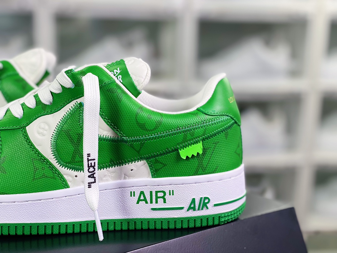 550 Louis Vuitton x 【Nike】 Air Force 1'07 LV8 Low”Green/White/LV Monogram” AEU3BM16M693-1A9V9V