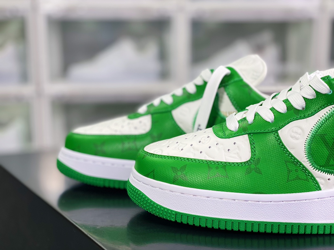 550 Louis Vuitton x 【Nike】 Air Force 1'07 LV8 Low”Green/White/LV Monogram” AEU3BM16M693-1A9V9V