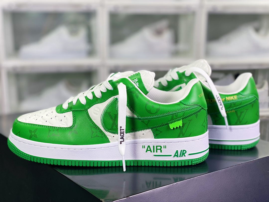 550 Louis Vuitton x 【Nike】 Air Force 1'07 LV8 Low”Green/White/LV Monogram” AEU3BM16M693-1A9V9V
