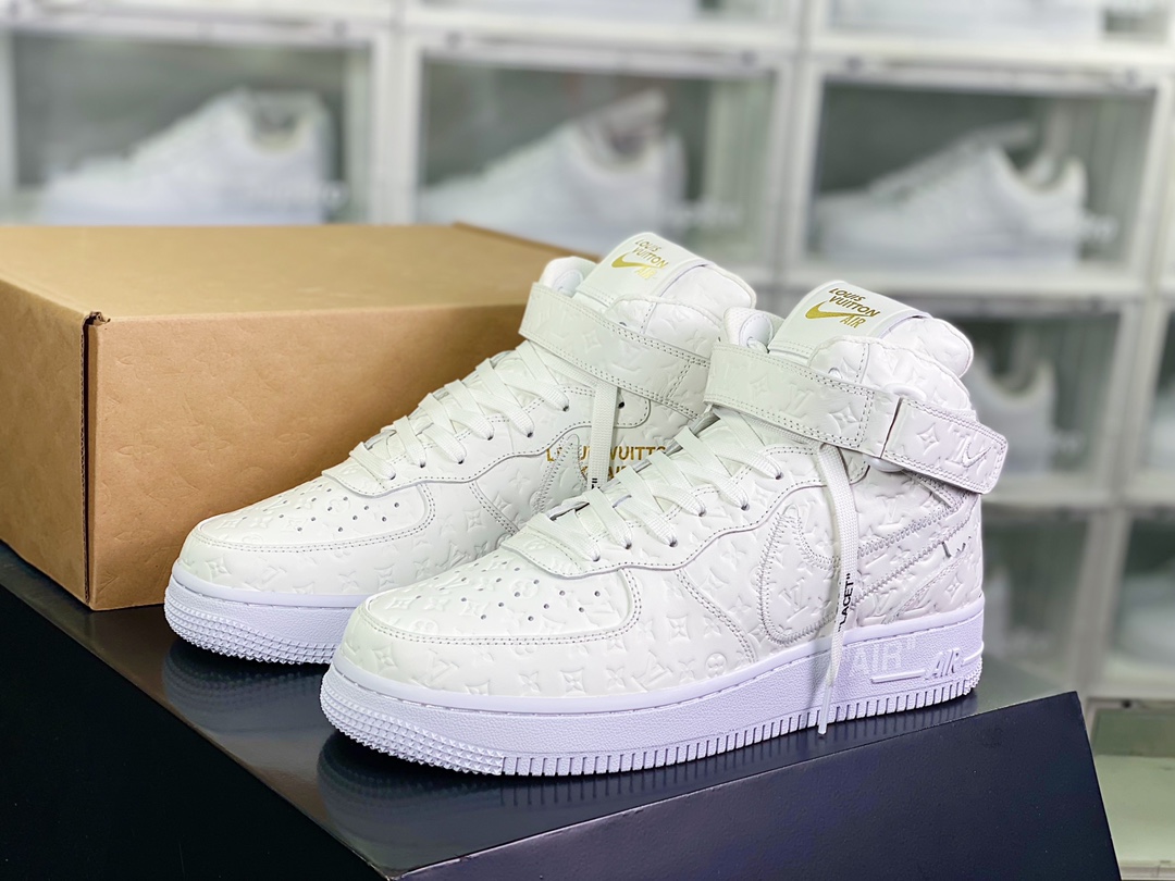 450 【Louis Vuitton】 x 【Nike】 Air Force 1'07 LV8 Low”White/LV Monogram”空军一号AEU3BM16M693-1A9V87