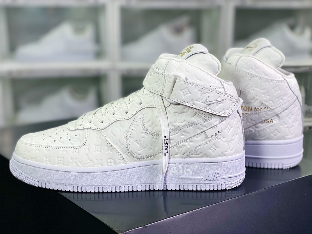 450 【Louis Vuitton】 x 【Nike】 Air Force 1'07 LV8 Low”White/LV Monogram”空军一号AEU3BM16M693-1A9V87
