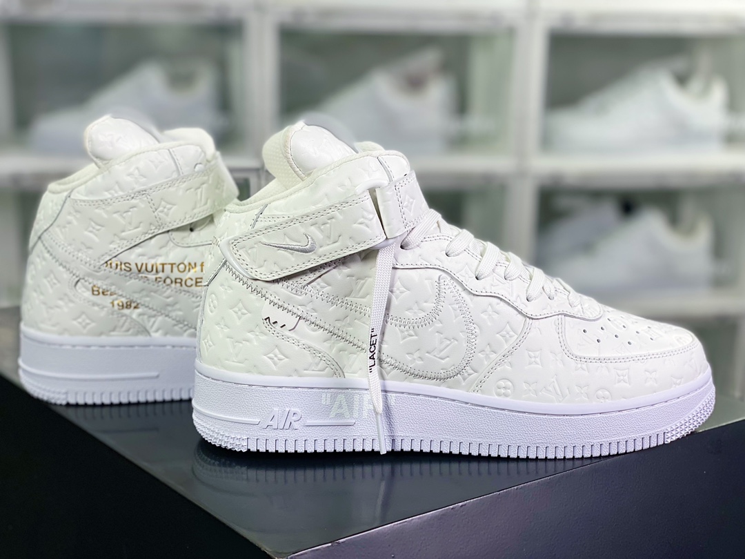 450 【Louis Vuitton】 x 【Nike】 Air Force 1'07 LV8 Low”White/LV Monogram”空军一号AEU3BM16M693-1A9V87