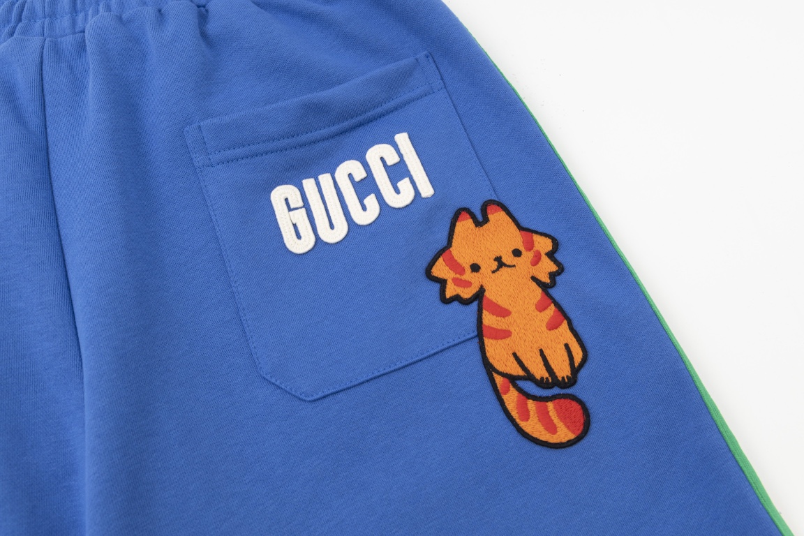 200 GUCCI 古奇2023早春新款KAWAII联名系列短裤
