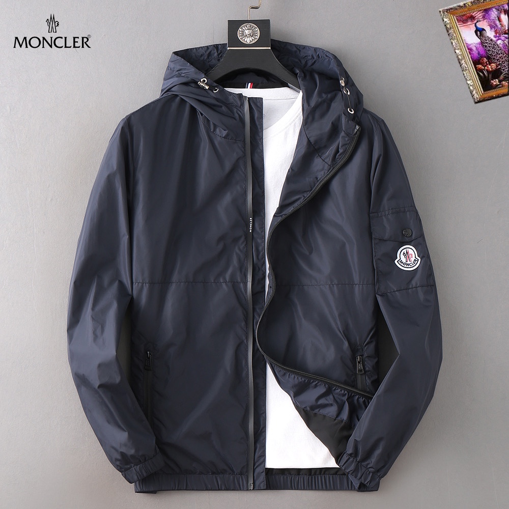 Moncler Clothing Coats & Jackets Windbreaker Men Polyester Fall/Winter Collection Fashion Casual