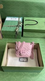 Gucci Marmont Belt Bags & Fanny Packs Fashion Replica
 Pink Chains