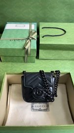 Gucci Marmont Belt Bags & Fanny Packs Black Chains