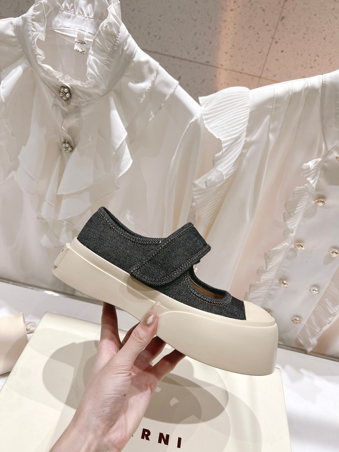 高品质升级版 Marni|玛丽珍大头娃娃鞋‼️升级大底，原版一致套楦工艺，升级最新官方原版包装‼️玛尼这