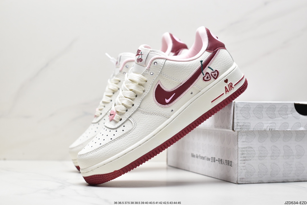 140 耐克Nike Air Force 1 Low 07 LX ”Valentine's Day” 空军兔年限定FD4616-161