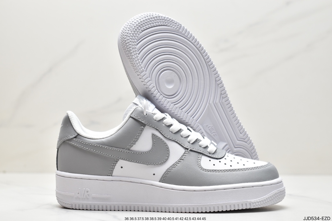 130 Nike Air Force 1'07 Low 灰白 空军一号休闲板鞋FD9763-101