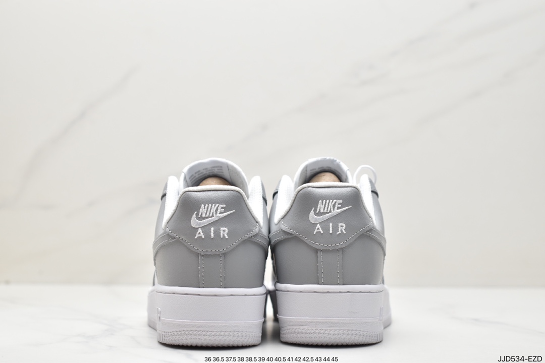 130 Nike Air Force 1'07 Low 灰白 空军一号休闲板鞋FD9763-101