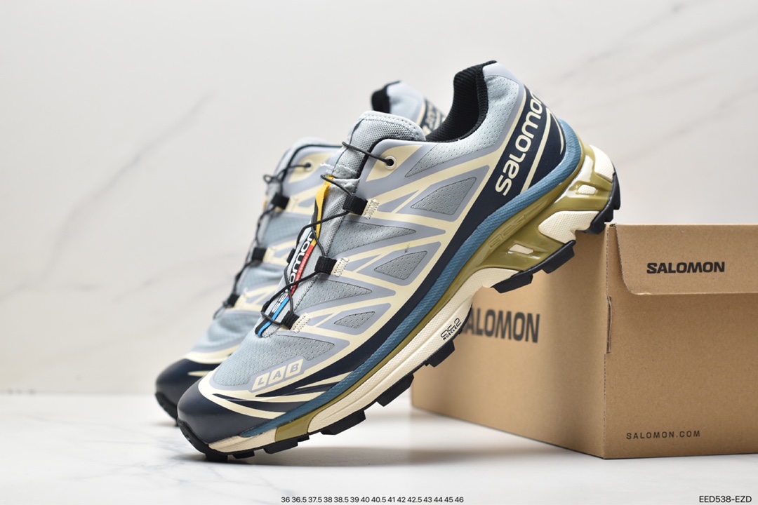 Salomon Salomon XT-6 foggy blue retro functional trendy casual running shoes 414551