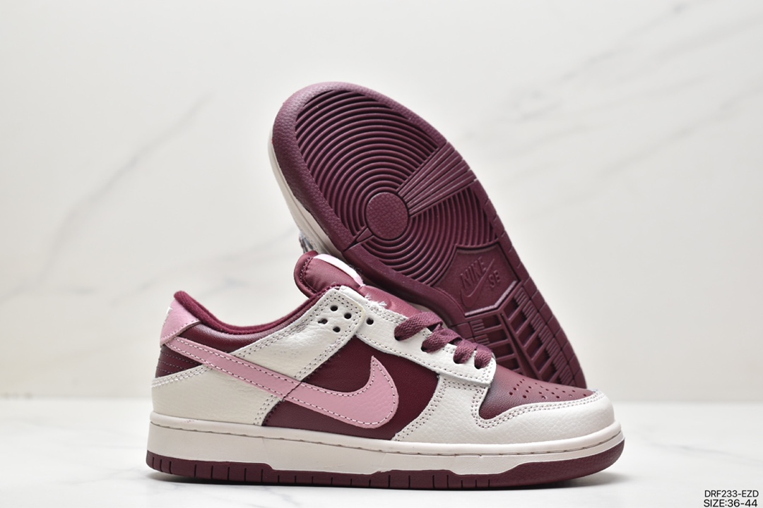 115 耐克Nike SB Dunk Low”Valentine’s Day”扣篮系列低帮休闲运动滑板板鞋DR9705-100