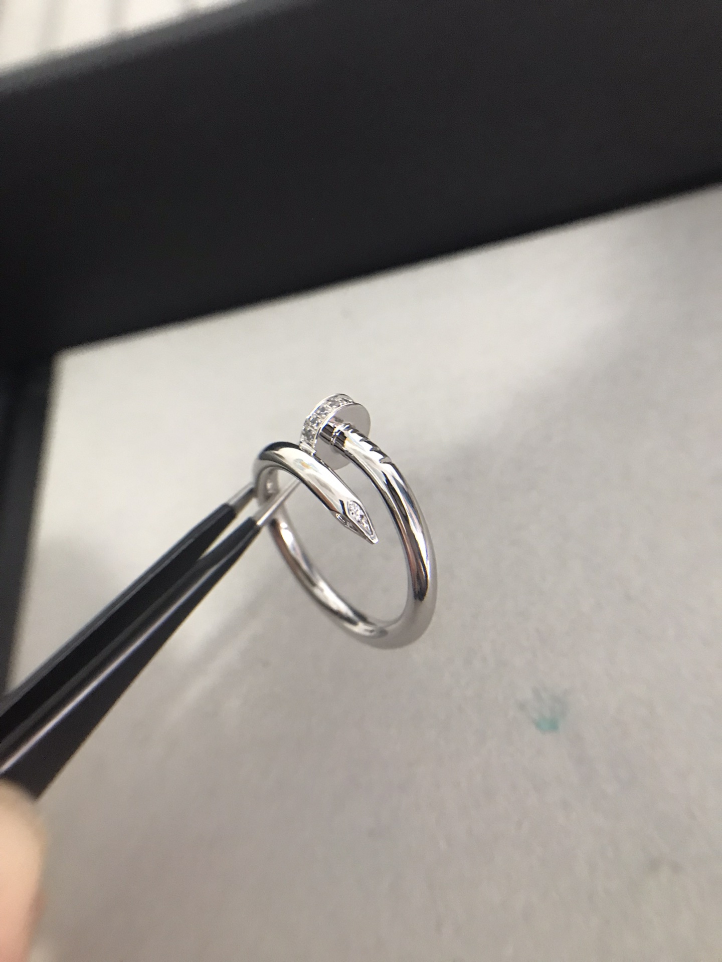 Cartier Bague solitaire Alliance large étroite Pavé étoilé Polyvalente - Qualité supérieure