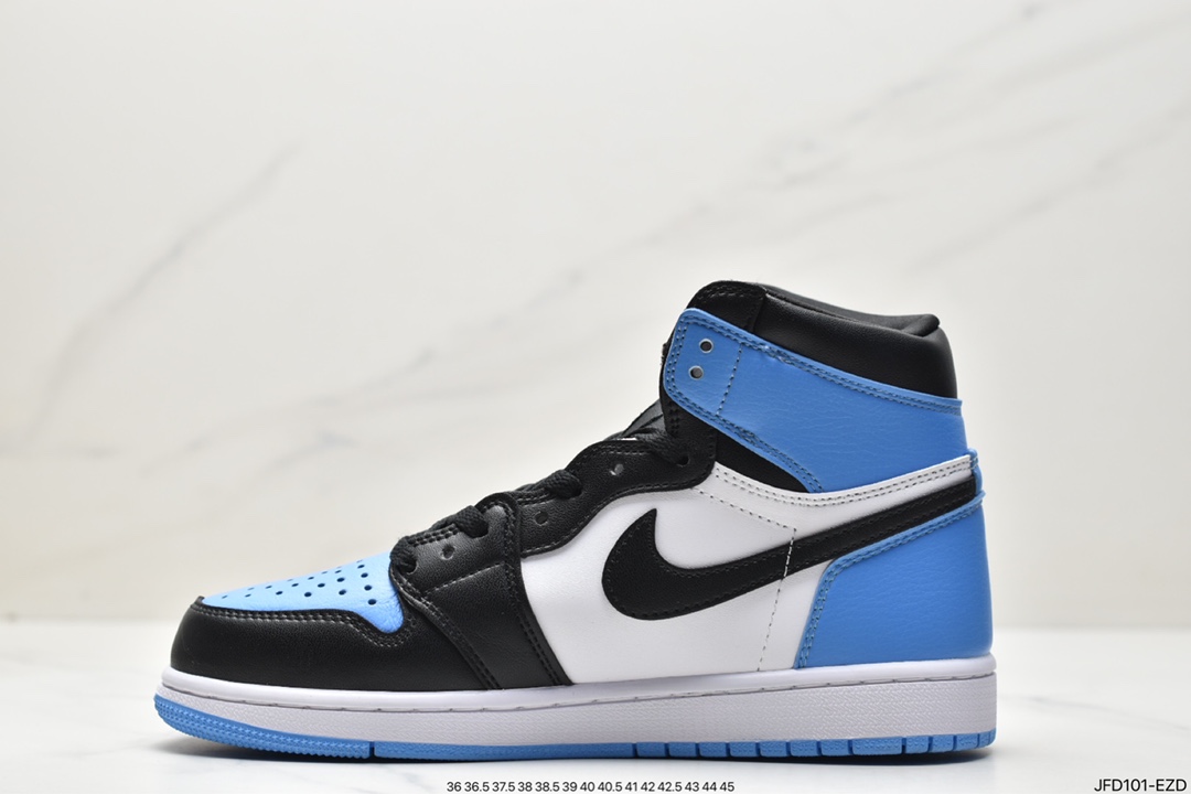 170 Air Jordan 1 High OG ”True Blue” AJ1 乔1黑蓝脚趾配色 高帮篮球鞋 DZ5485-400