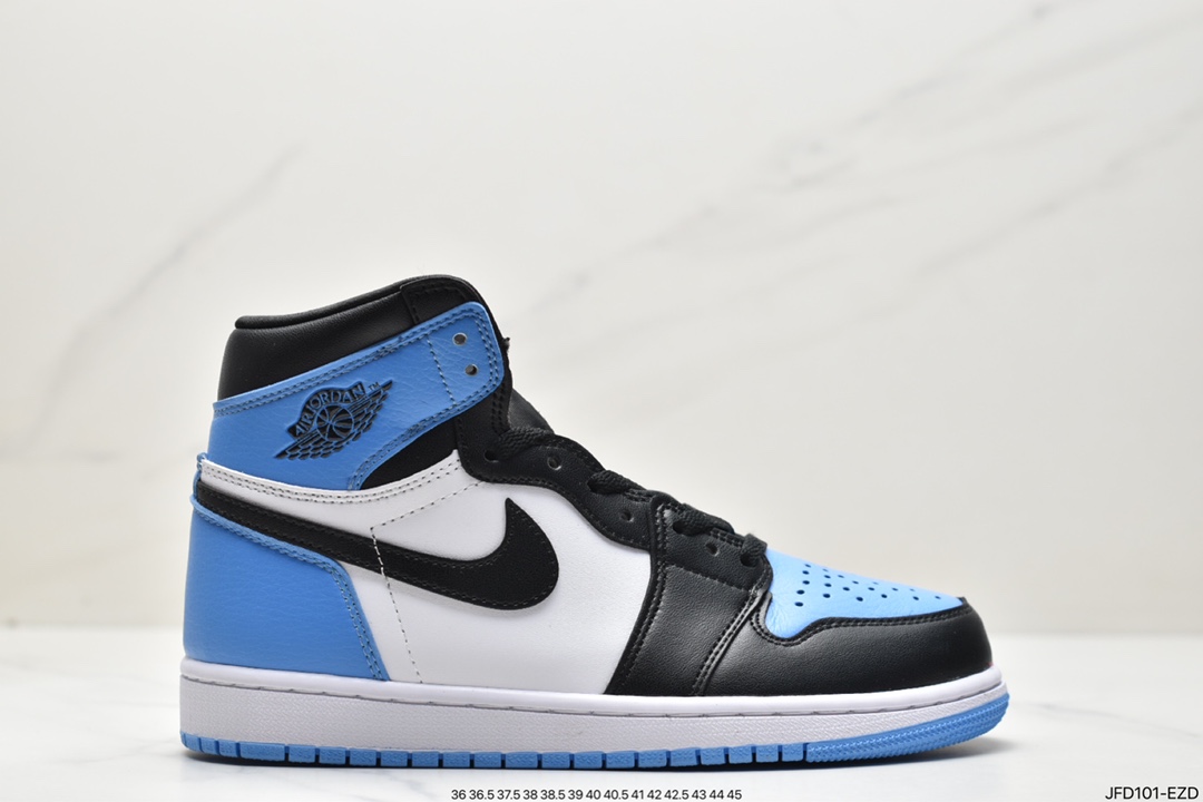 170 Air Jordan 1 High OG ”True Blue” AJ1 乔1黑蓝脚趾配色 高帮篮球鞋 DZ5485-400