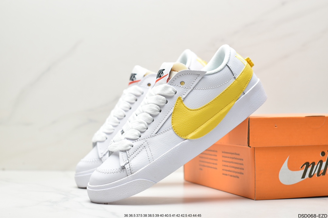 100 Nike Blazer Low'77 Jumbo 白黄  DV3506-100