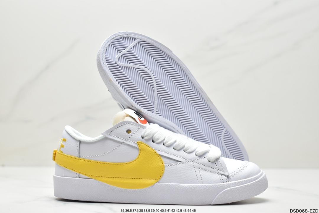 100 Nike Blazer Low'77 Jumbo 白黄  DV3506-100