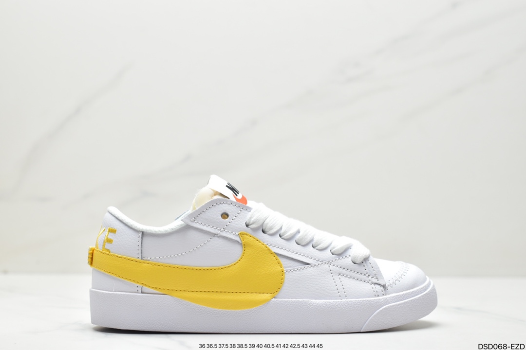 100 Nike Blazer Low'77 Jumbo 白黄  DV3506-100