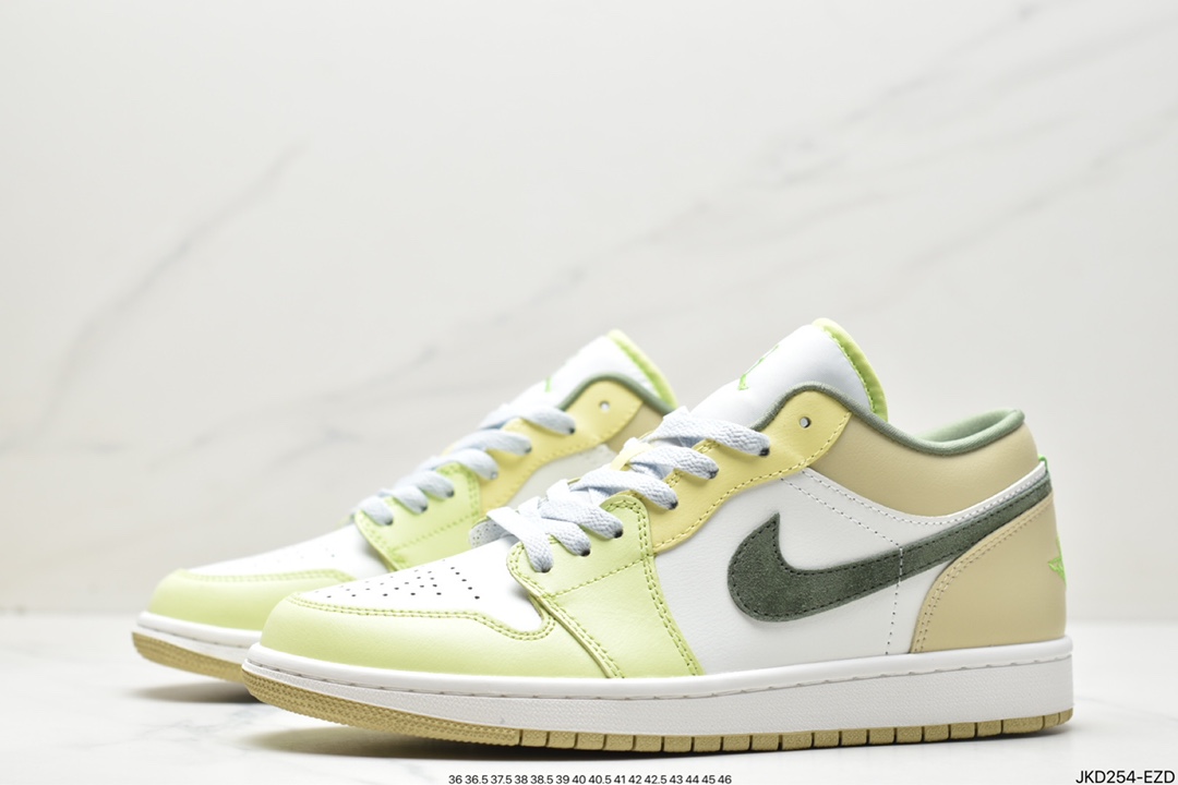 160 Air Jordan 1 Low 白绿脚趾 AJ1乔1低帮休闲板鞋FD9906-131