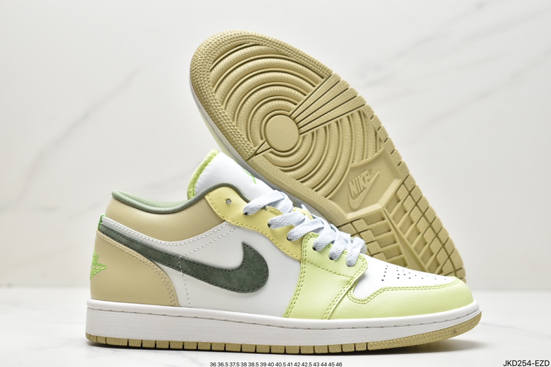 160 Air Jordan 1 Low 白绿脚趾 AJ1乔1低帮休闲板鞋FD9906-131