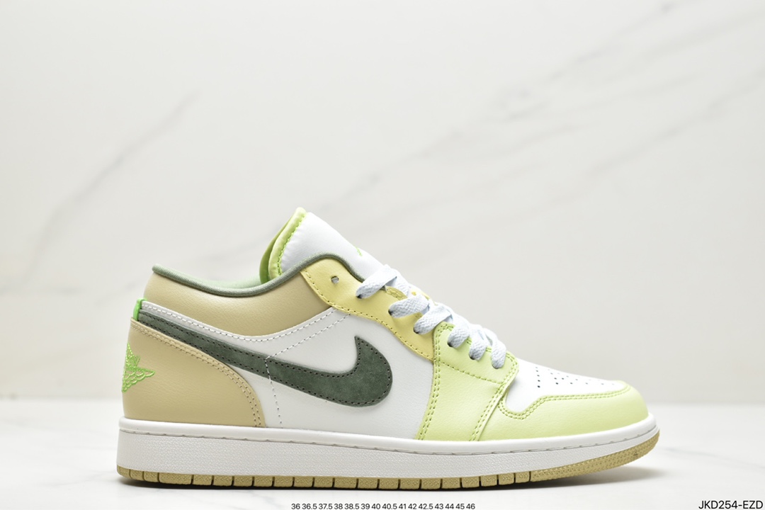 160 Air Jordan 1 Low 白绿脚趾 AJ1乔1低帮休闲板鞋FD9906-131