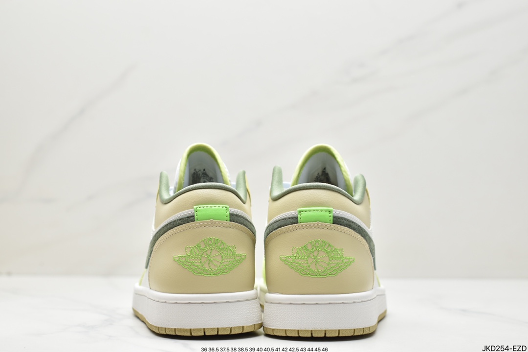 160 Air Jordan 1 Low 白绿脚趾 AJ1乔1低帮休闲板鞋FD9906-131