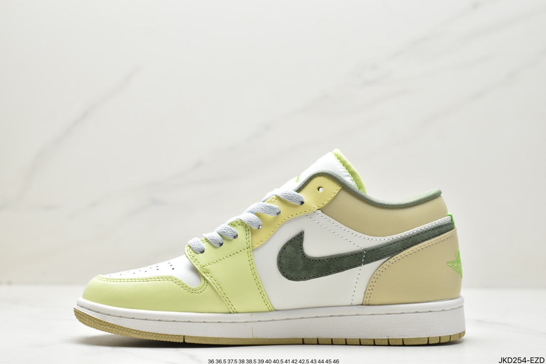 160 Air Jordan 1 Low 白绿脚趾 AJ1乔1低帮休闲板鞋FD9906-131