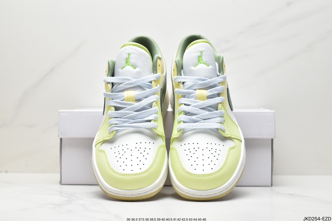 160 Air Jordan 1 Low 白绿脚趾 AJ1乔1低帮休闲板鞋FD9906-131