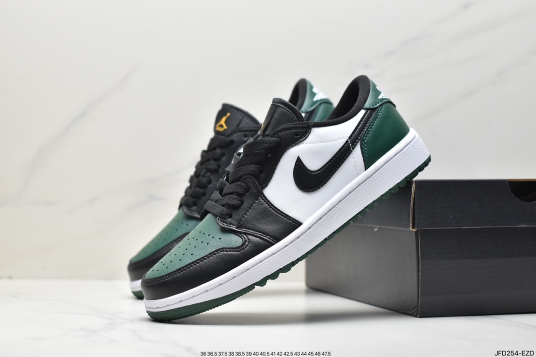 170 Air Jordan 1 Low Golf ”Noble Green” AJ1 乔1 黑绿脚趾 DD9315-107