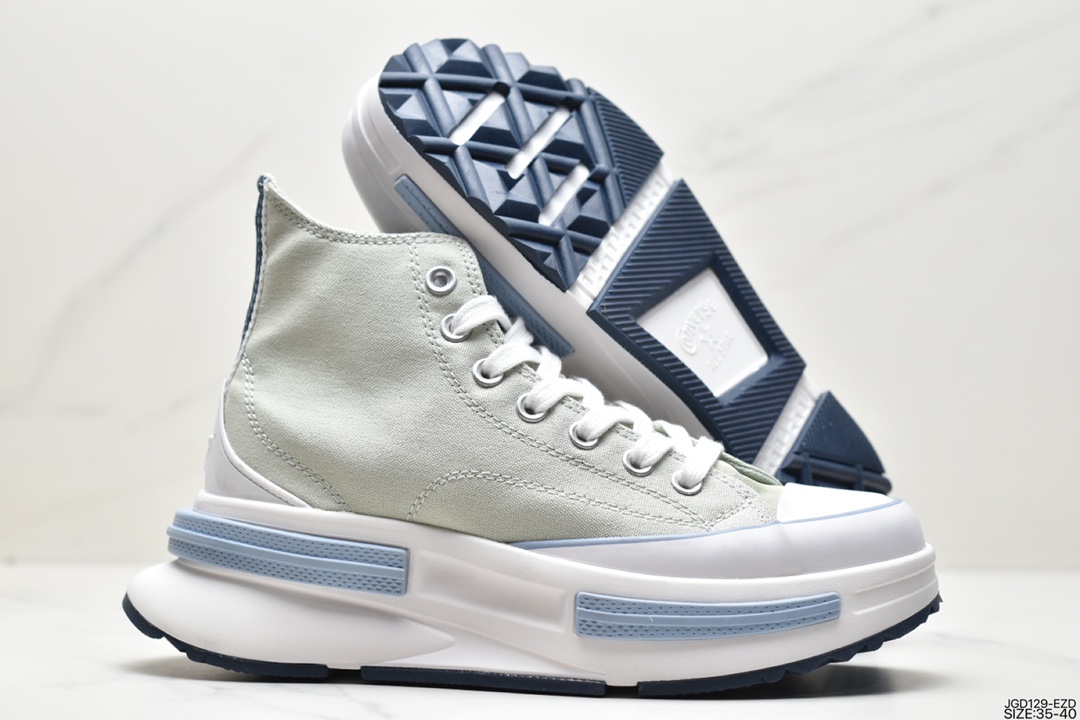 Converse Run Star Legacy 1970 Cx High ”Light Green/Blue/White” Canvas Shoes ”Canvas Light Green Blue White” A03080C