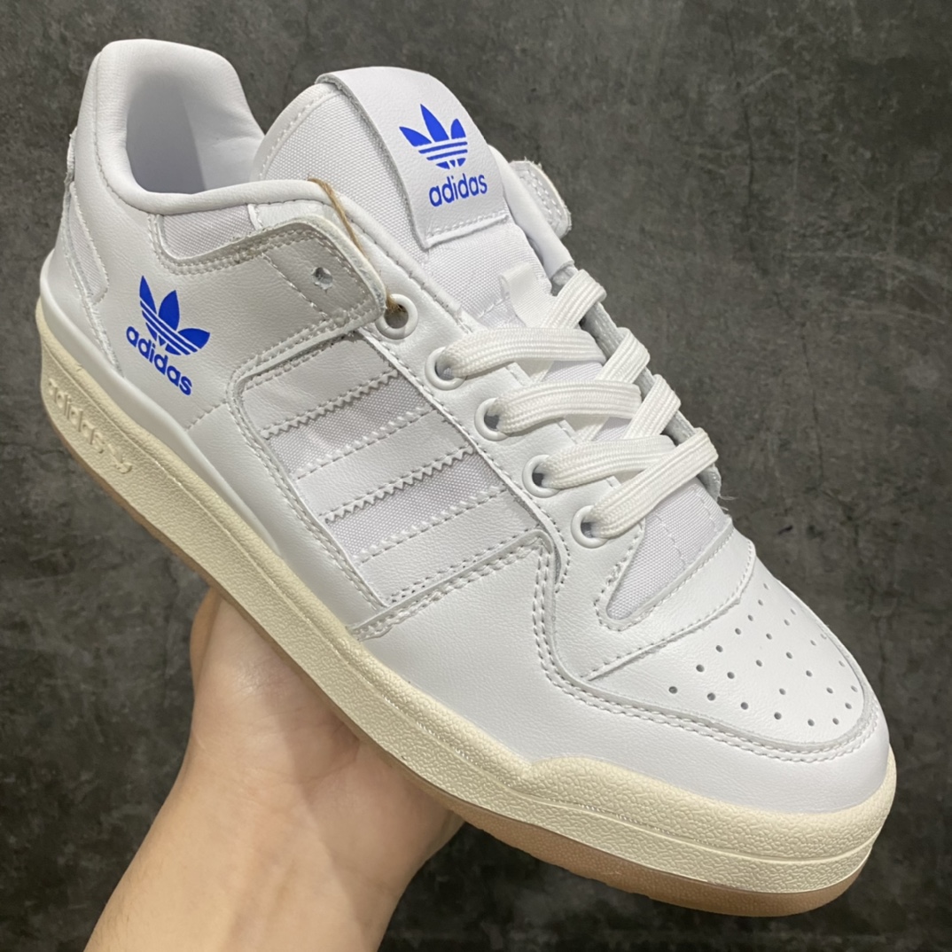 Pure original Adidas Forum 84 Low OG low-cut versatile trendy casual sports sneakers classic white and blue H04903