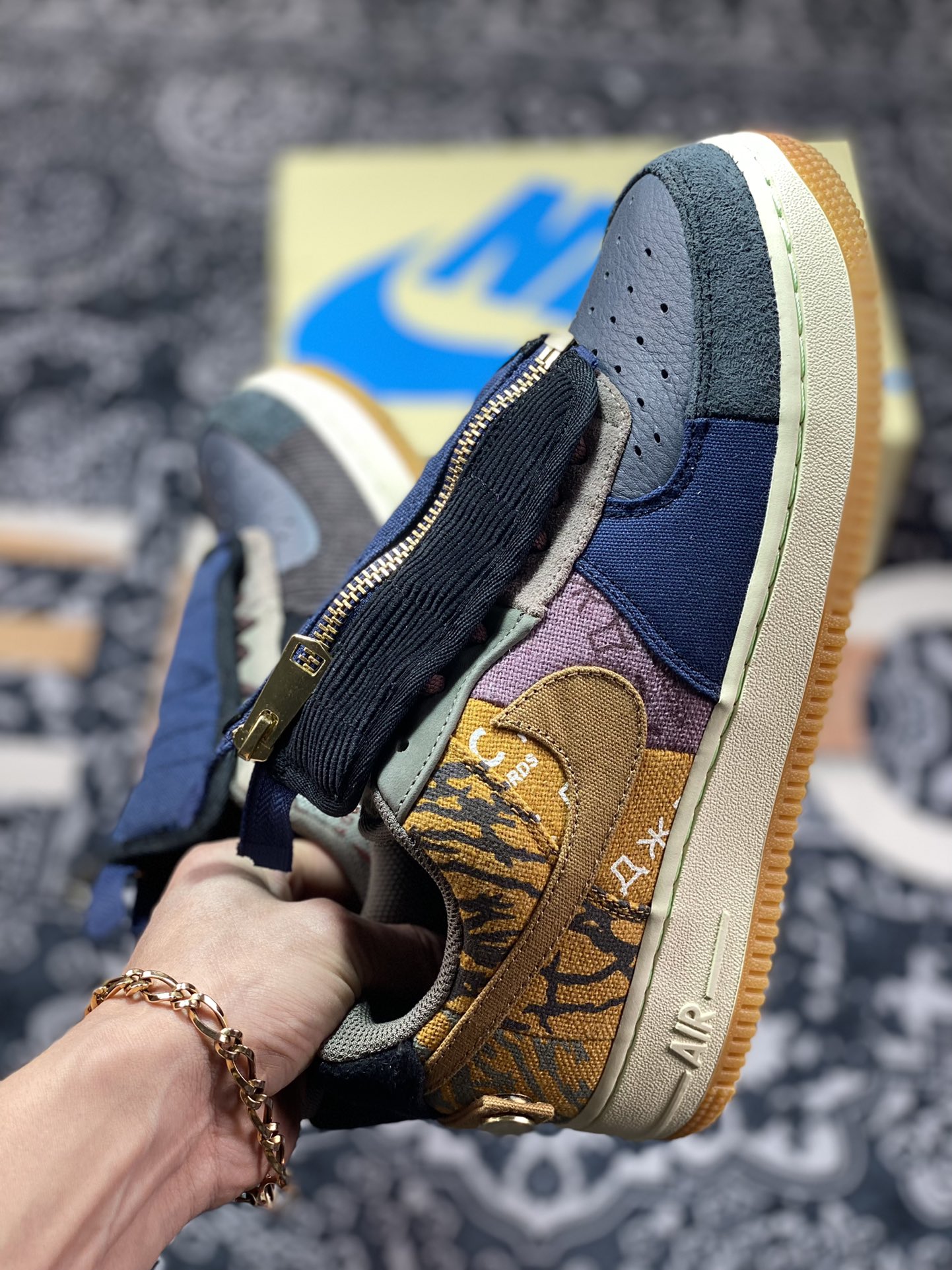 420 Travis Scott X Nike Air Force 1 Low Zipper”Cactus Jack”空军一号CN2405-900