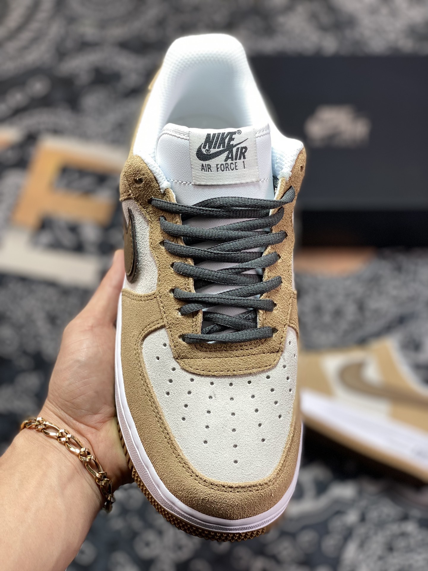 240  Nike Air Force 1'07 Low”Milk Tea/Coffee Brown/Grey”空军一号HH9636-326
