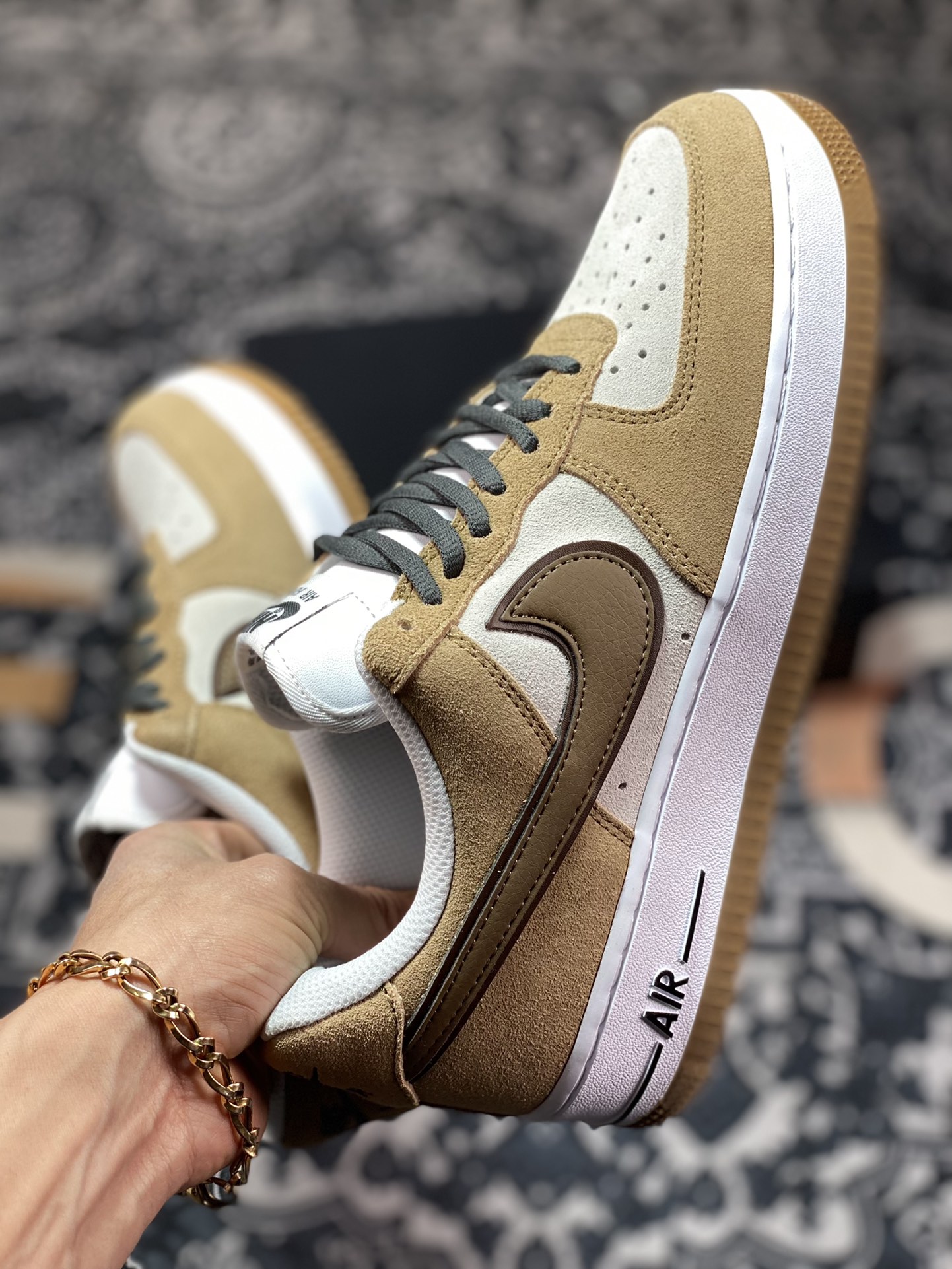 240  Nike Air Force 1'07 Low”Milk Tea/Coffee Brown/Grey”空军一号HH9636-326