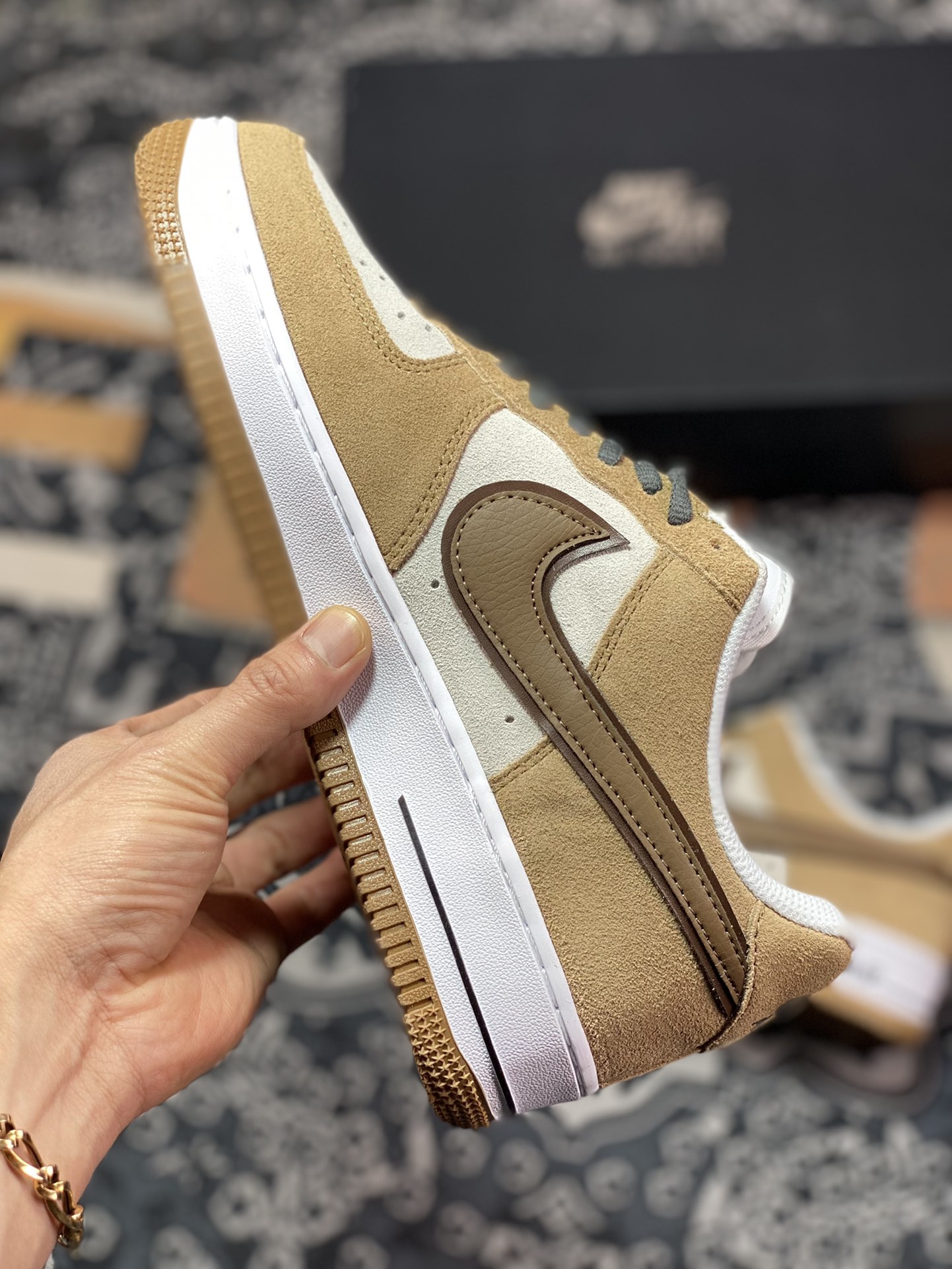 240  Nike Air Force 1'07 Low”Milk Tea/Coffee Brown/Grey”空军一号HH9636-326