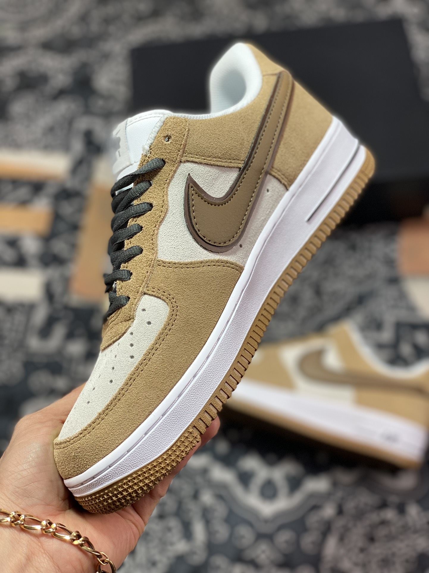 240  Nike Air Force 1'07 Low”Milk Tea/Coffee Brown/Grey”空军一号HH9636-326