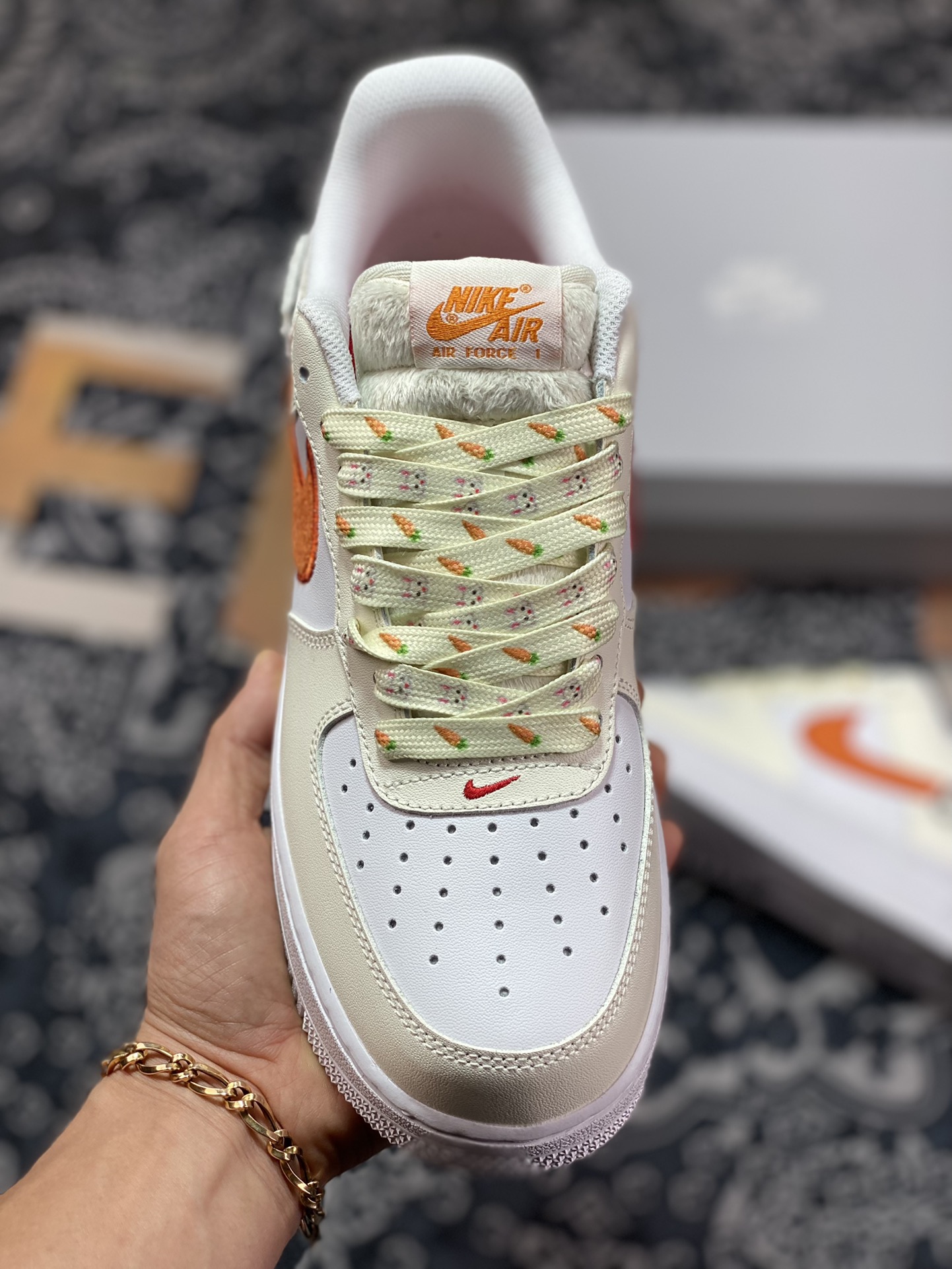 200 Nike Air Force 1'07 Low GS”Year of the Rabbit”空军一号“兔年米白红”FD9912-181