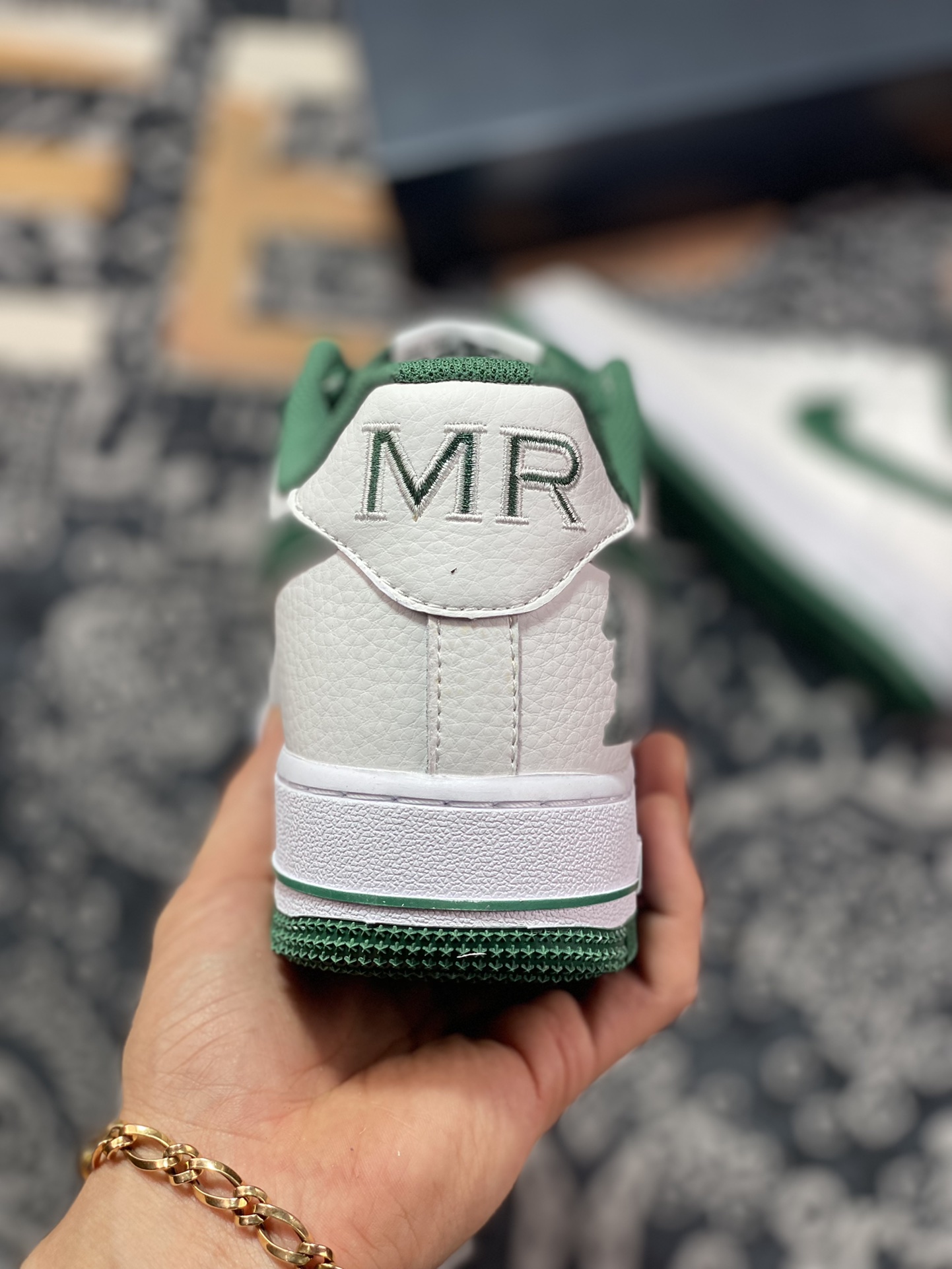 220  Nike Air Force 1 Low Premium PE”Four Horsemen”空军一号板鞋“皮革白深绿四骑士”FB9128-100