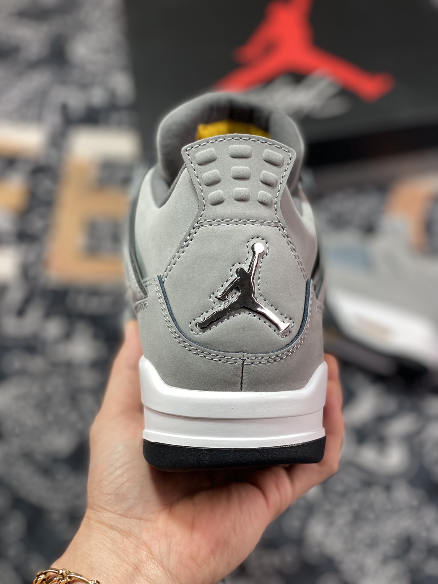 Air Jordan 4 Retro ”Cool Grey” AJ4 generation mid-top retro casual sports culture basketball shoes ”Cool Gray Gray Mouse” 308497-007