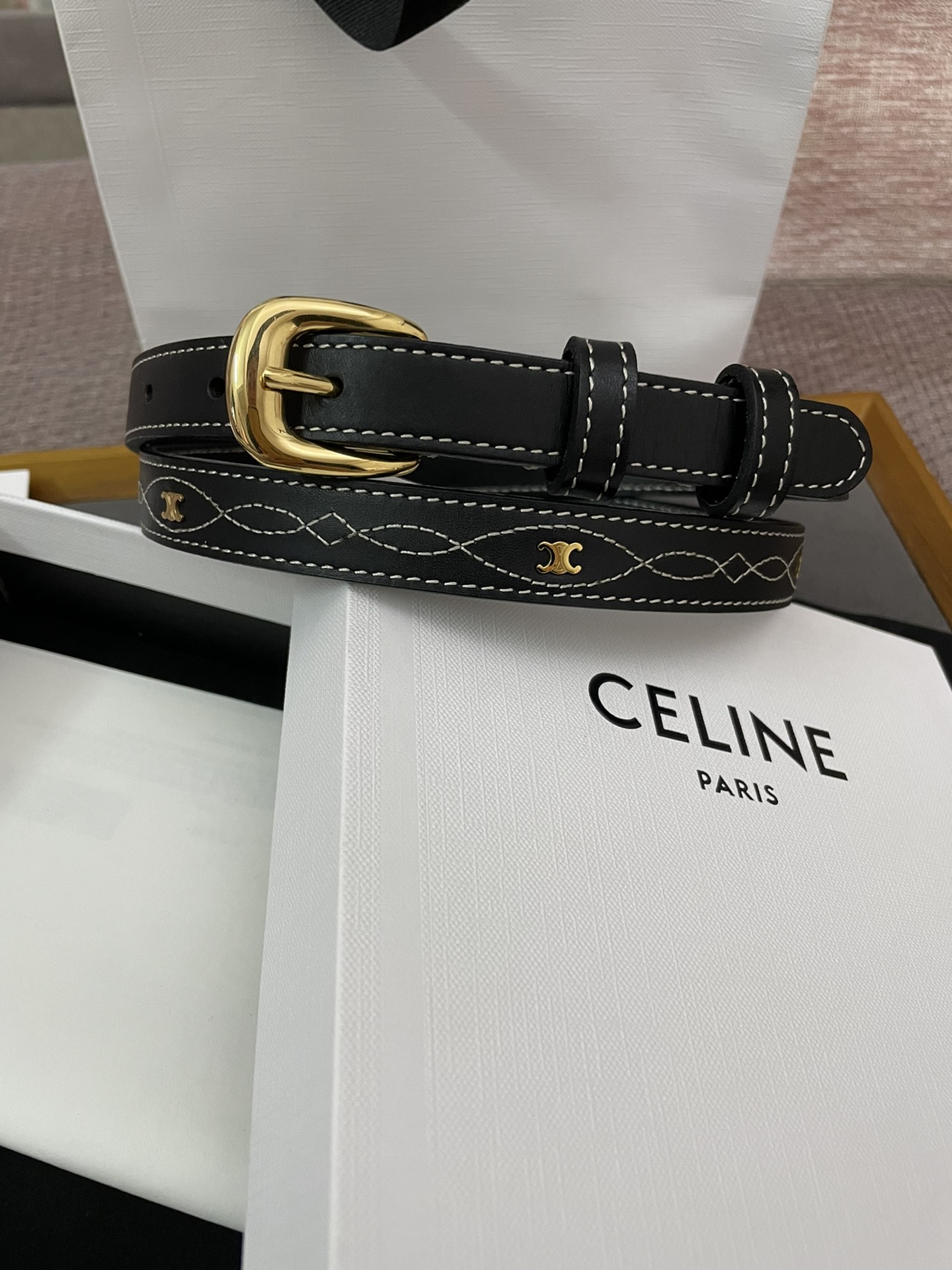 WESTERN小号CELINE刺绣复