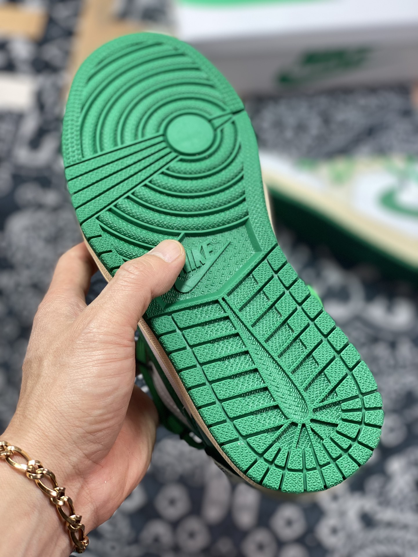 260  Air Jordan 1 Low”Black/Mystic Green”AJ1乔丹一代低帮“氧化黑绿脚趾绑绳”553560-129