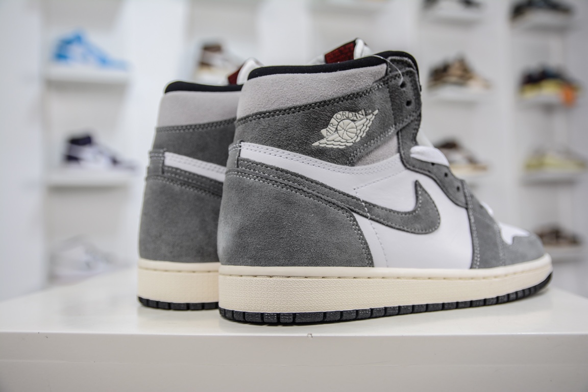 350 Nike Air Jordan 1 Retro High OG”Washed Heritage”AJ1代经典复古篮球鞋“翻毛水洗灰白”DZ5485-051