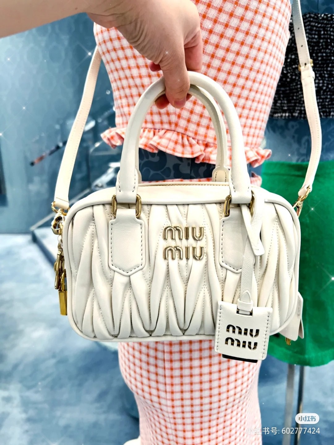 Miu Miu Miumiu new pleated bowling bag