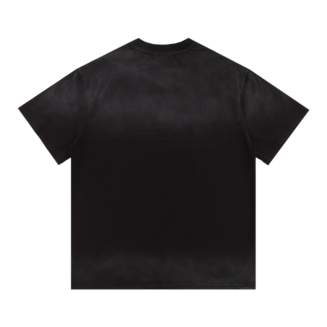 “DREW HOUSE Classic Letter-Printed Shampoo Short Sleeves in Black Cotton Fabric” - 图片 2
