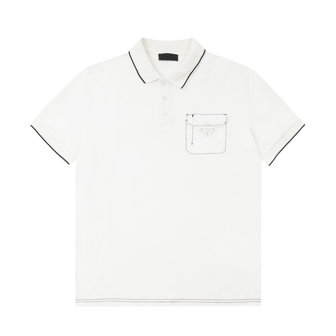 Prada Vêtements Polo Coupe-Vent épissure Nylon