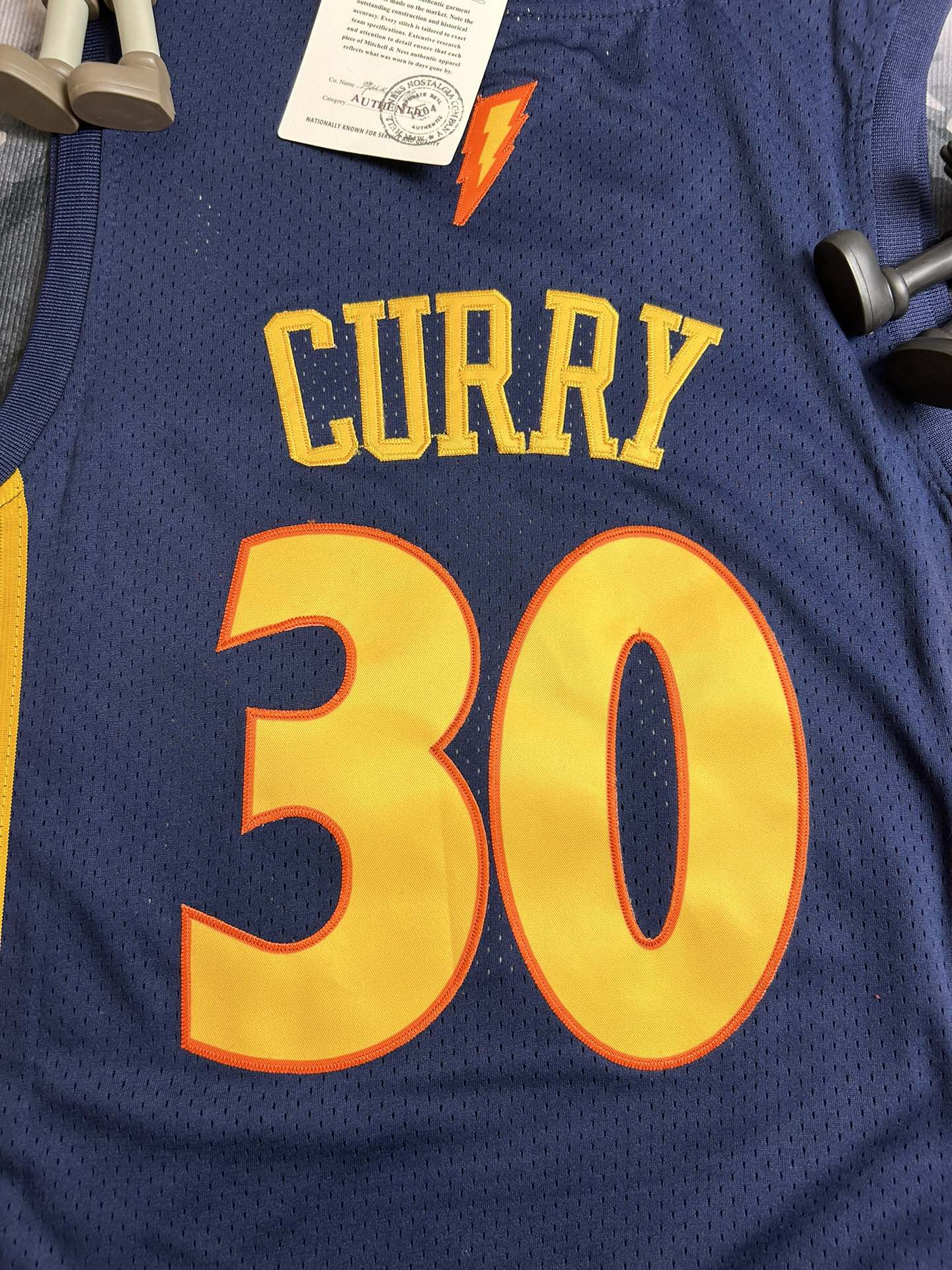 Mitchell & Ness ’09-10 Stephen Curry #30 Embroidered Vest Collection Details - 图片 8
